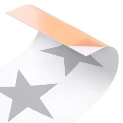 Küchenrückwand - Große Graue Sterne Auf Weiß In Grau -Petromax Store wallart kuchenruckwand grosse graue sterne auf weiss in grau 5