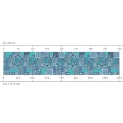 Küchenrückwand - Marokkanische Mosaikfliesen Türkis Blau In Blau 21 Küchenrückwand - Marokkanische Mosaikfliesen Türkis Blau In Blau -Petromax Store wallart kuchenruckwand marokkanische mosaikfliesen turkis blau in blau 9