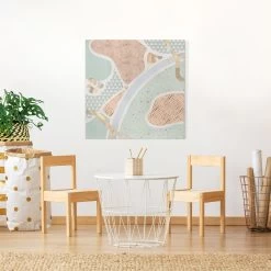 Leinwandbild - Abstrakte Seelandschaft Pastellmuster In Blau 12 Leinwandbild - Abstrakte Seelandschaft Pastellmuster In Blau -Petromax Store wallart leinwandbild abstrakte seelandschaft pastellmuster in blau 2