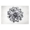 Leinwandbild - Dahlie Blume Silber Metallic In Silber 1 Leinwandbild - Dahlie Blume Silber Metallic In Silber -Petromax Store wallart leinwandbild dahlie blume silber metallic in silber