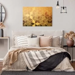 Leinwandbild Gold - Goldene Geometrie - Rosa Grau In Grau 15 Leinwandbild Gold - Goldene Geometrie - Rosa Grau In Grau -Petromax Store wallart leinwandbild gold goldene geometrie rosa grau in grau 4