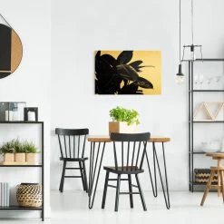 Leinwandbild Gold - Gummibaum Blätter Schwarz Weiß In Schwarz-Weiß 14 Leinwandbild Gold - Gummibaum Blätter Schwarz Weiß In Schwarz-Weiß -Petromax Store wallart leinwandbild gold gummibaum blatter schwarz weiss in schwarz weiss 3