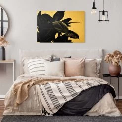 Leinwandbild Gold - Gummibaum Blätter Schwarz Weiß In Schwarz-Weiß 15 Leinwandbild Gold - Gummibaum Blätter Schwarz Weiß In Schwarz-Weiß -Petromax Store wallart leinwandbild gold gummibaum blatter schwarz weiss in schwarz weiss 4