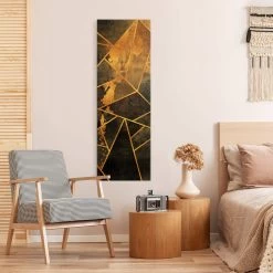 Leinwandbild Gold - Onyx Mit Gold In Schwarz -Petromax Store wallart leinwandbild gold onyx mit gold in schwarz 3