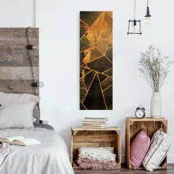 Leinwandbild Gold - Onyx Mit Gold In Schwarz -Petromax Store wallart leinwandbild gold onyx mit gold in schwarz 4