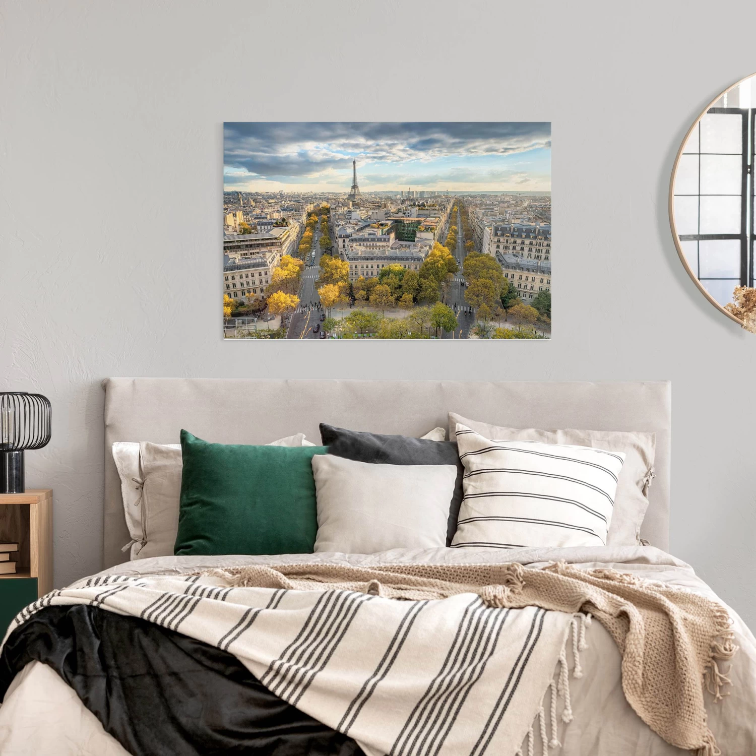 Leinwandbild - Nice Day In Paris In Creme-Beige 6 Leinwandbild - Nice Day In Paris In Creme-Beige – Bild 4