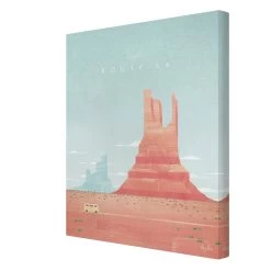 Leinwandbild - Reiseposter - Route 66 In Rot 15 Leinwandbild - Reiseposter - Route 66 In Rot -Petromax Store wallart leinwandbild reiseposter route 66 in rot 5