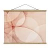 Stoffbild Mit Posterleisten - Abstrakte Grafik In Pfirsich In Rosa -Petromax Store wallart stoffbild mit posterleisten abstrakte grafik in pfirsich in rosa