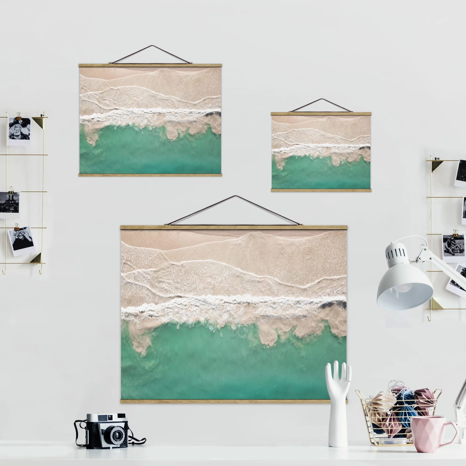 Stoffbild Mit Posterleisten - Das Meer In Türkis 8 Stoffbild Mit Posterleisten - Das Meer In Türkis – Bild 6