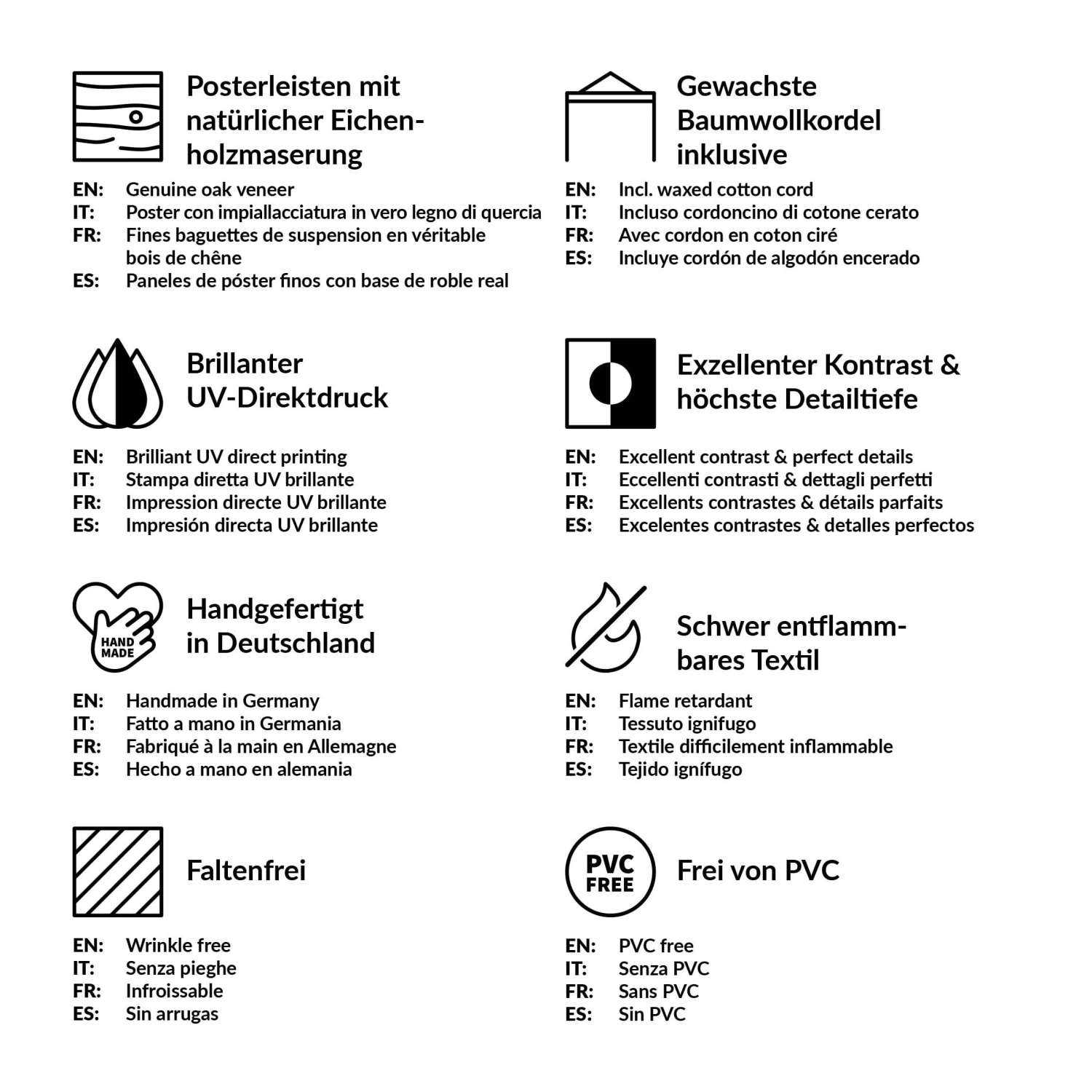 Stoffbild Mit Posterleisten - Das Meer In Türkis 9 Stoffbild Mit Posterleisten - Das Meer In Türkis – Bild 7