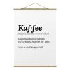 Stoffbild Mit Posterleisten - Die Definition Von Kaffee In Schwarz-Weiß 2 Stoffbild Mit Posterleisten - Die Definition Von Kaffee In Schwarz-Weiß -Petromax Store wallart stoffbild mit posterleisten die definition von kaffee in schwarz weiss