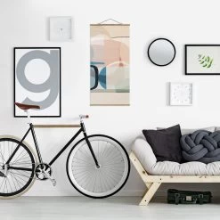 Stoffbild Mit Posterleisten - Multiform III In Pastell -Petromax Store wallart stoffbild mit posterleisten multiform iii in pastell 3