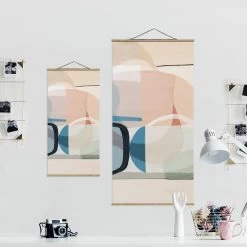 Stoffbild Mit Posterleisten - Multiform III In Pastell -Petromax Store wallart stoffbild mit posterleisten multiform iii in pastell 6