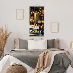 Stoffbild Mit Posterleisten - Neonreklame In Bunt 11 Stoffbild Mit Posterleisten - Neonreklame In Bunt -Petromax Store wallart stoffbild mit posterleisten neonreklame in bunt 2