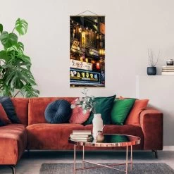 Stoffbild Mit Posterleisten - Neonreklame In Bunt 12 Stoffbild Mit Posterleisten - Neonreklame In Bunt -Petromax Store wallart stoffbild mit posterleisten neonreklame in bunt 3