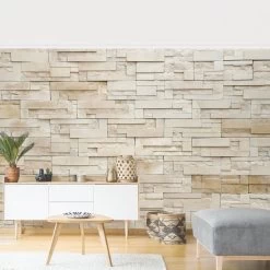 Vliestapete Smart - Provence Stones In Beige -Petromax Store wallart vliestapete smart provence stones in beige 2