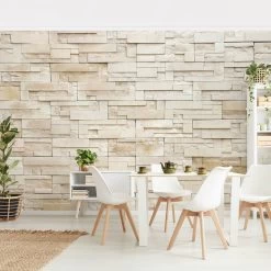 Vliestapete Smart - Provence Stones In Beige -Petromax Store wallart vliestapete smart provence stones in beige 3