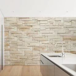 Vliestapete Smart - Provence Stones In Beige -Petromax Store wallart vliestapete smart provence stones in beige 4