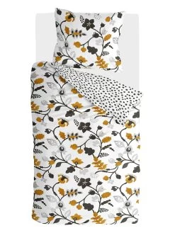 Bettwäsche-Set "Dots & Flowers" In Weiß/ Bunt