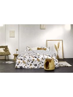 Bettwäsche-Set "Dots & Flowers" In Weiß/ Bunt -Petromax Store walra bettwasche set dots and flowers in weiss bunt 4