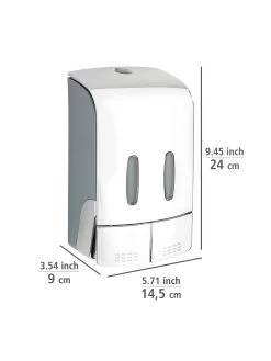 Wenko 2-Kammer Desinfektionsmittel- Und Seifenspender Tartas Chrom In Grau -Petromax Store wenko 2 kammer desinfektionsmittel und seifenspender tartas chrom in grau 15