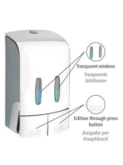 Wenko 2-Kammer Desinfektionsmittel- Und Seifenspender Tartas Chrom In Grau -Petromax Store wenko 2 kammer desinfektionsmittel und seifenspender tartas chrom in grau 2
