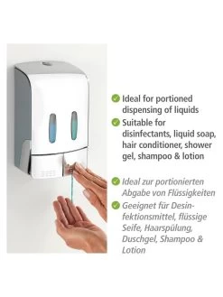 Wenko 2-Kammer Desinfektionsmittel- Und Seifenspender Tartas Chrom In Grau -Petromax Store wenko 2 kammer desinfektionsmittel und seifenspender tartas chrom in grau 3