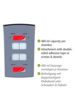Wenko 2-Kammer Desinfektionsmittel- Und Seifenspender Tartas Chrom In Grau -Petromax Store wenko 2 kammer desinfektionsmittel und seifenspender tartas chrom in grau 4