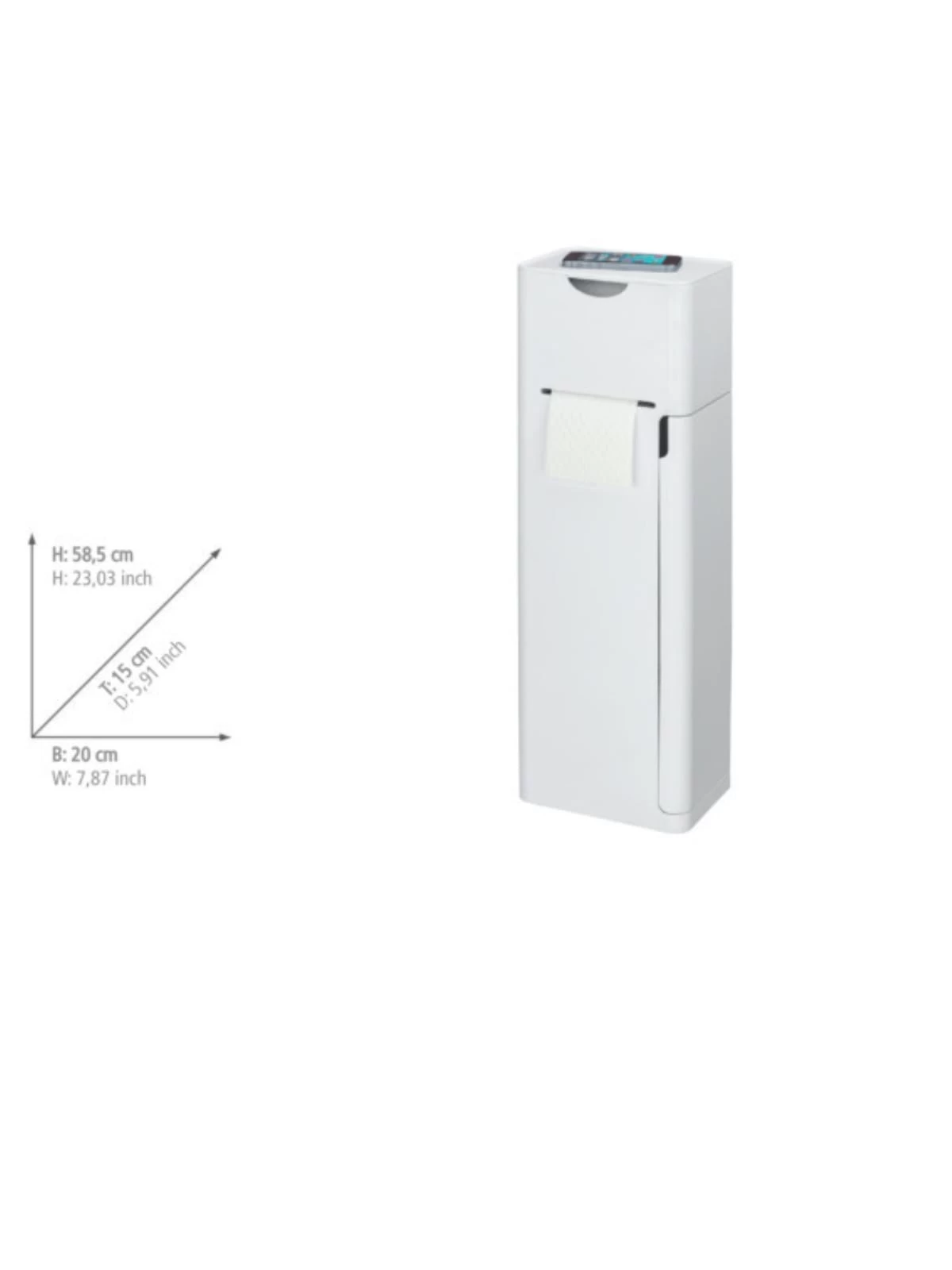 Wenko 6 In 1 Stand WC-Garnitur Imon Weiß Matt In Weiß 13 Wenko 6 In 1 Stand WC-Garnitur Imon Weiß Matt In Weiß – Bild 11