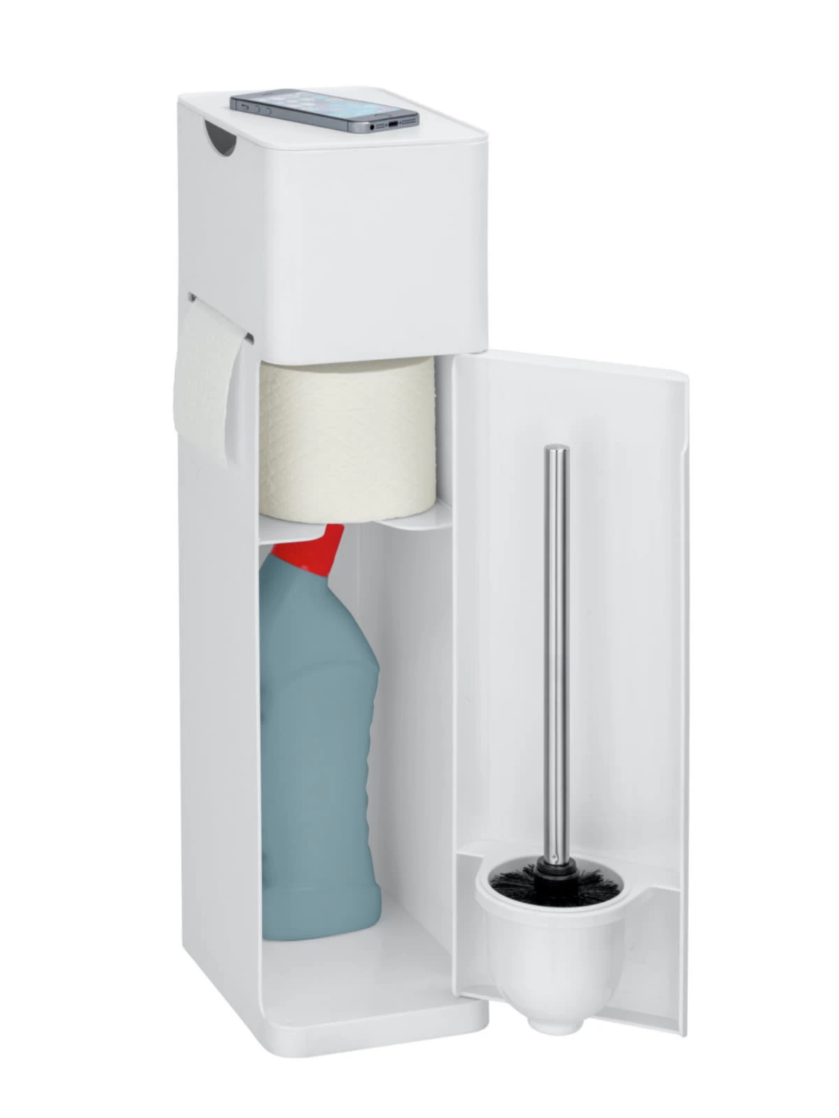 Wenko 6 In 1 Stand WC-Garnitur Imon Weiß Matt In Weiß 16 Wenko 6 In 1 Stand WC-Garnitur Imon Weiß Matt In Weiß – Bild 14