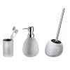 Wenko Bad-Accessoire-Set Polaris Juwel Silber 3-teilig In Silber