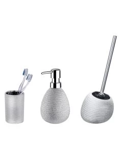 Wenko Bad-Accessoire-Set Polaris Juwel Silber 3-teilig In Silber -Petromax Store wenko bad accessoire set polaris juwel silber 3 teilig in silber 5