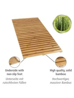 Wenko Baderost Indoor & Outdoor Bambus, 100 X 50 Cm In Natur -Petromax Store wenko baderost indoor and outdoor bambus 100 x 50 cm in natur 11