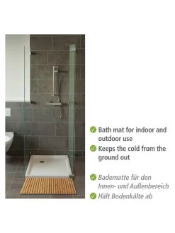 Wenko Baderost Indoor & Outdoor Bambus, 100 X 50 Cm In Natur -Petromax Store wenko baderost indoor and outdoor bambus 100 x 50 cm in natur 2