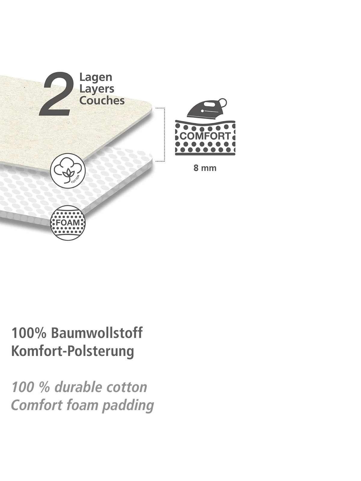 Wenko Bügeltisch Advance In Weiß 5 Wenko Bügeltisch Advance In Weiß – Bild 3