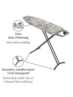 Wenko Bügeltisch Classic Black 120 X 38 Cm In Schwarz -Petromax Store wenko bugeltisch classic black 120 x 38 cm in schwarz 16