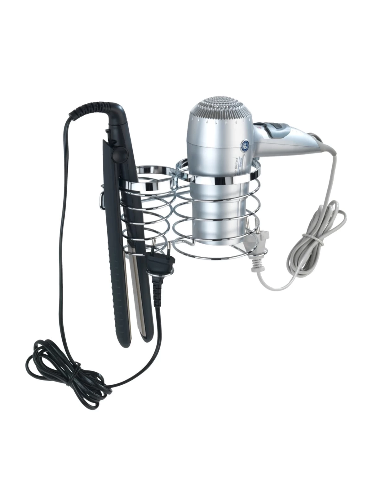 Wenko Haartrocknerhalter Und Glätteisenhalter Premium Edelstahl In Glänzend 4 Wenko Haartrocknerhalter Und Glätteisenhalter Premium Edelstahl In Glänzend – Bild 2