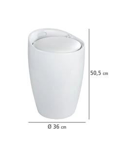 Wenko Hocker Candy White, Mit Wäschesack In Weiß 16 Wenko Hocker Candy White, Mit Wäschesack In Weiß -Petromax Store wenko hocker candy white mit waschesack in weiss 2