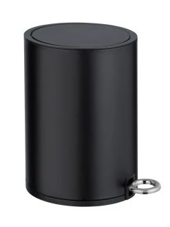 Wenko Kosmetik Treteimer Monza Easy Close Schwarz Matt In Schwarz