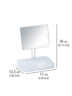 Wenko LED-Standspiegel Mit Organizer Trenno In Weiß -Petromax Store wenko led standspiegel mit organizer trenno in weiss 10