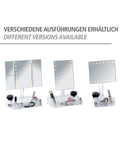Wenko LED-Standspiegel Mit Organizer Trenno In Weiß -Petromax Store wenko led standspiegel mit organizer trenno in weiss 5