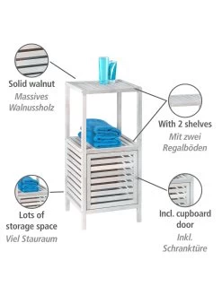 Wenko Regal Norway Mit Tür Natur Weiß In Weiß -Petromax Store wenko regal norway mit tur natur weiss in weiss 2