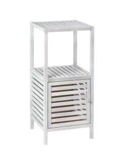 Wenko Regal Norway Mit Tür Natur Weiß In Weiß