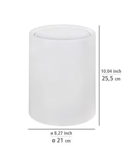 Wenko Schwingdeckeleimer Atri Weiß In Weiß -Petromax Store wenko schwingdeckeleimer atri weiss in weiss 3