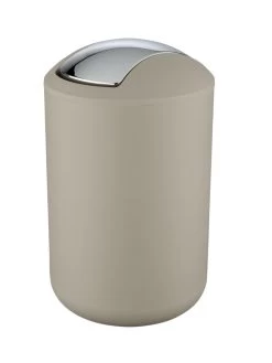 Wenko Schwingdeckeleimer Brasil Taupe L In Grau