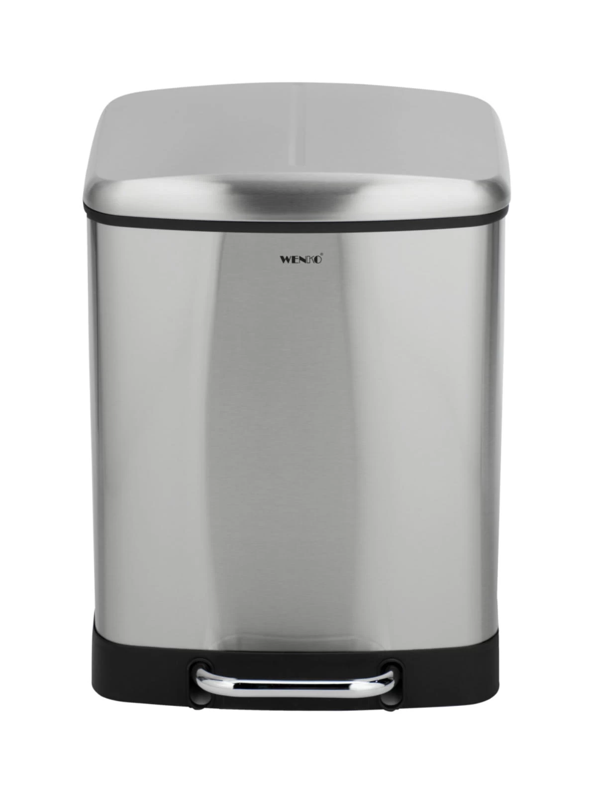 Wenko Treteimer Studio Easy-Close Duo Edelstahl 2 X 12 L In Schwarz 3 Wenko Treteimer Studio Easy-Close Duo Edelstahl 2 X 12 L In Schwarz