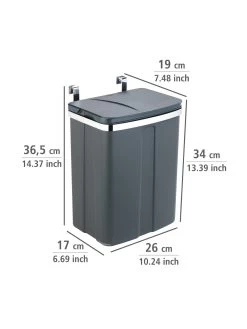 Wenko Tür-Abfalleimer, 12 Liter In Grau -Petromax Store wenko tur abfalleimer 12 liter in grau 14