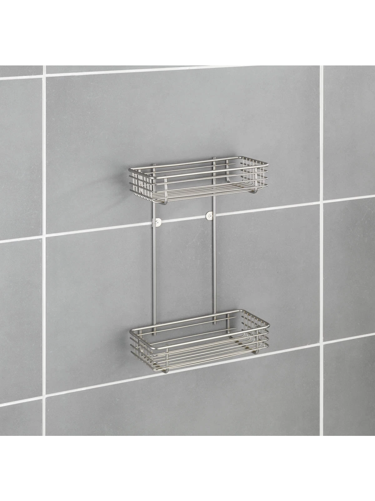 Wenko Universalablage Milano 2 Etagen Satiniert 8 Wenko Universalablage Milano 2 Etagen Satiniert – Bild 6