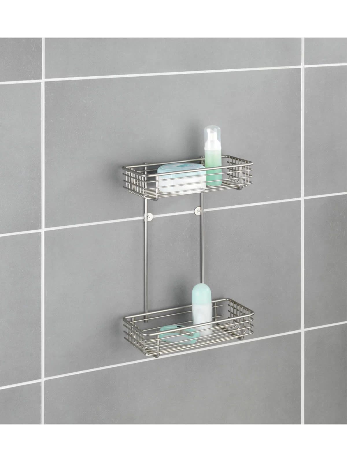 Wenko Universalablage Milano 2 Etagen Satiniert 9 Wenko Universalablage Milano 2 Etagen Satiniert – Bild 7
