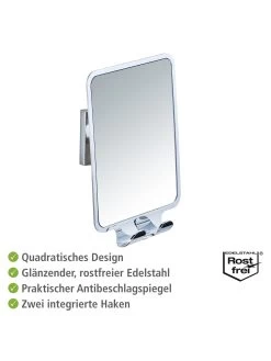 Wenko Vacuum-Loc® Antibeschlagspiegel Quadro In Glänzend 24 Wenko Vacuum-Loc® Antibeschlagspiegel Quadro In Glänzend -Petromax Store wenko vacuum loc r antibeschlagspiegel quadro in glanzend 2